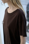 BASERANGE Classic Bamboo Fiber Bamboo Cotton Loose T-shirt Series Collection Round Neck Bottoming Shirt France BAS-TOLO-BL-000-TACTILE